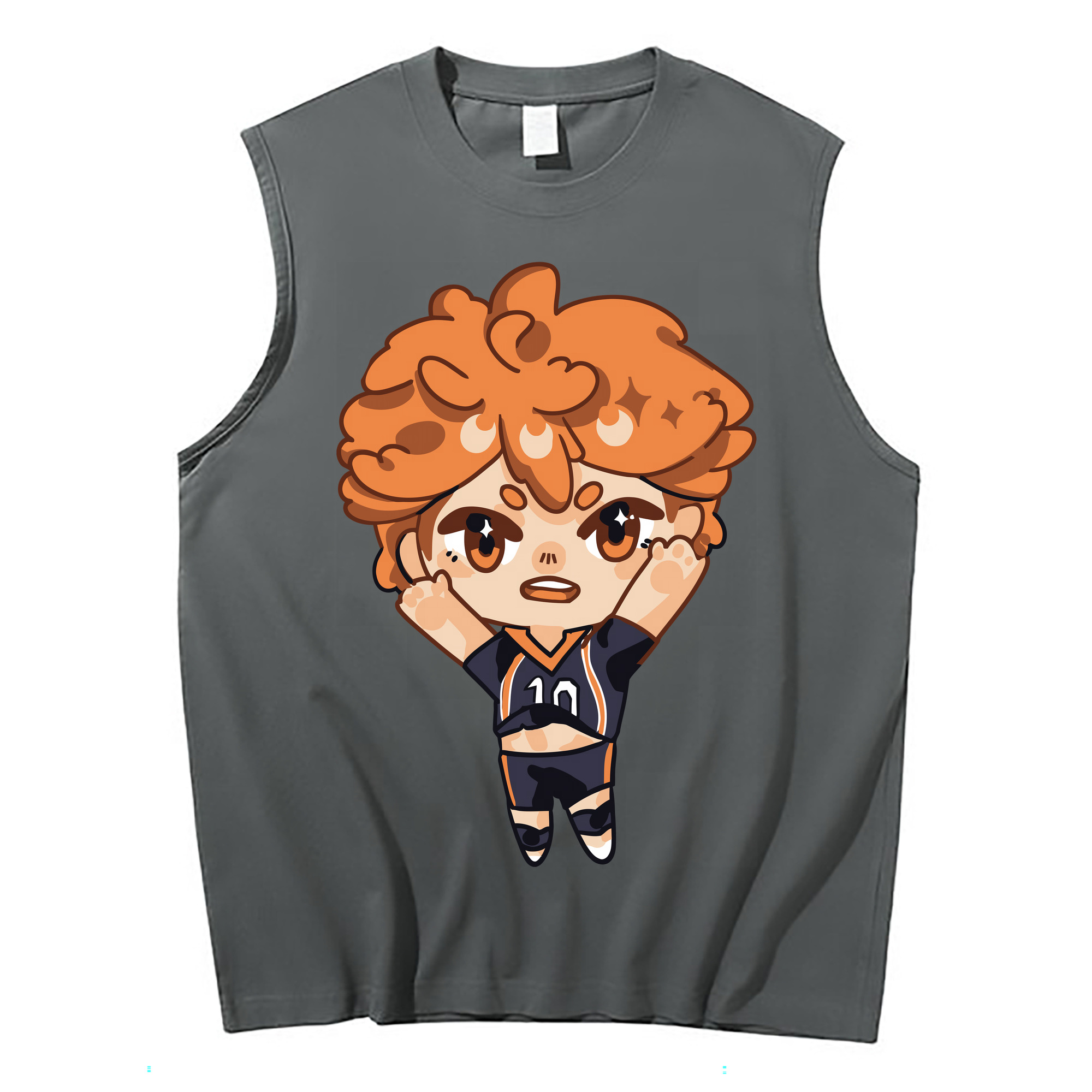 （画像用） ハイキュー!! Haikyu!! コットン100％タンクトップ（フロントプリント）